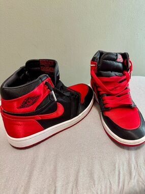 Jordan Kids High-Top Sneakers - Red & Black
